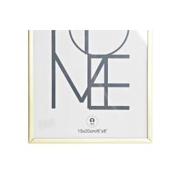DKD Home Decor Marco de Fotos 15x20 cm Dorado Metal y Cristal (6 Unidades) 6 x 20.5 x 15.5 cm