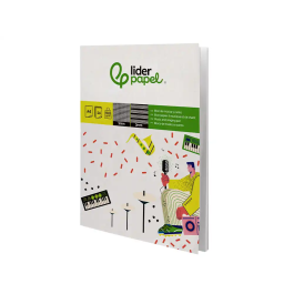 Liderpapel Bloc Música y Canto Din A4, Pentagrama 2mm, Cuadricula 5mm, 24 Hojas 100 g/m2