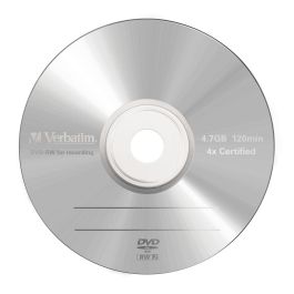 Verbatim Dvd-Rw, 4.7 grb, 4X, 5 Pack Jewel Case, Superficie Matt Silver