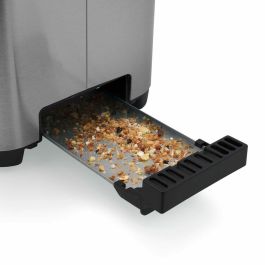 Princess Tostadora 142402 Acero Inoxidable con 2 Ranuras Largas, 7 Niveles de Tostado y 1400W de Potencia