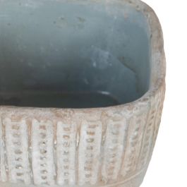 Macetero Cemento Decoración 17 X 17 X 11 cm