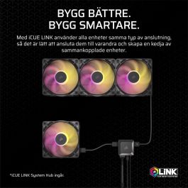 Corsair CO-9051034-WW Kit de inicio de triple ventilador iCUE LINK RX120 RGB Max para Refrigeración de PC