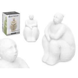 Figura Mujer Sentada Blanco Giftdecor 18X30CM (4 Unidades) Precio: 52.69000055. SKU: B149ZAF3EH