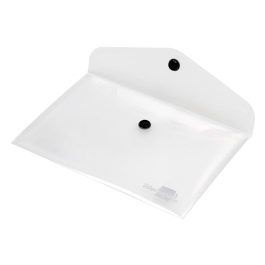 Liderpapel 44234 Carpeta Dossier Broche Polipropileno Transparente Translúcido DIN A6