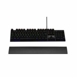 The G-Lab GLA3760162067545 Teclado Mecánico para Juegos Keyz Carbon con Retroiluminación, Interruptores Azules y Reposamuñecas (FR)