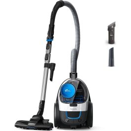 Philips Aspiradora PowerPro FC9332/09 sin Bolsa, 900W, Filtro Antialérgico H13, Cilíndrica Compacta, Clase A
