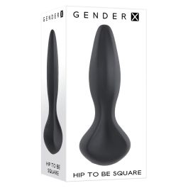 Plug Anal Gender X HIP TO BE SQUARE Negro (9,5 cm) Plug Anal Gender X HIP TO BE SQUARE Negro (9,5 cm)