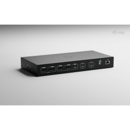 I-Tec USB-C KVM Docking Station PRO para 3 Hosts, Dual Video, Power Delivery 92W, Ethernet Gigabit, Negro