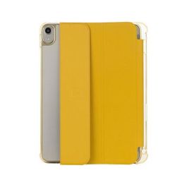 Tucano Funda Folio Satin para iPad Air 11 M2 (2024), 27.9 cm (11 Pulgadas), TPU, Amarillo Senfgelb, Modo Espera, Resistente a Golpes, Portaboligrafo, Modelo IPDA11M2ST-DY