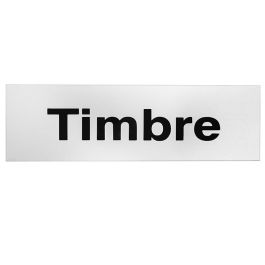 Placa Aluminio Plata 150X45 ''Timbre'' Duver Placa Aluminio Plata 150X45 ''Timbre'' Duver Precio: 3.69000027. SKU: B1FRYDPG4S