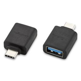 Kensington CA1010 Adaptador USB-C a USB-A M/F para Conectar Dispositivos Antiguos a Nuevos, Datos 5Gbps y Carga Rápida 3A