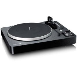 Lenco LBTA-165 Tocadiscos Automático de Tracción por Correa Negro Madera con Bluetooth y Preamplificador Phono Integrado