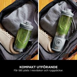 Ninja Licuadora Portátil Blast Max BC251EUNV, Recipiente 530 ml, Batería 2h, Sin Cable, Sin BPA, Azul