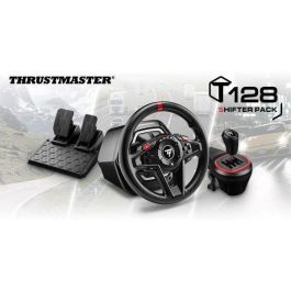 Thrustmaster Volante T128 + Palanca TH8S Hybrid Force Feedback, Pack para PC y Xbox Series X/S