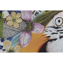 DKD Home Decor Cuadro Moderno Multicolor 80 x 80 cm Pintado a Mano (2 Unidades)