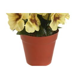 DKD Home Decor Planta Rosa Blanco 15 x 20 x 15 cm Poliester Pe (12 Unidades)