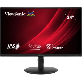 Viewsonic VA2408-HDJ Monitor IPS 24" Full HD (1920x1080) 100Hz 5ms Negro con HDMI, DP, Ajuste de Altura y VESA