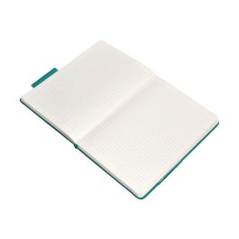 Cuaderno Con Gomilla Antartik Notes Tapa Dura A4 Hojas Rayas Verde Aguamarina 100 Hojas 80 gr Fsc