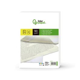 Papel Verjurado Liderpapel A4 90 gr-M2 Crema Paquete De 100 Hojas