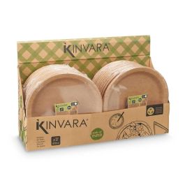 Set 12 Platos Kraft 28 cm Kinvara - Papel Natural (48 Unidades) Set 12 Platos Kraft 28 cm Kinvara - Papel Natural (48 Unidades)