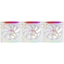 Mars Gaming MF-LINKFINITYKIT2 Pack 3 Ventiladores 12cm ARGB Infinity Mirror LINKFINITY PWM Blanco