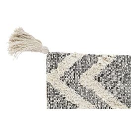 DKD Home Decor Funda Cojín Moderno Gris Beige 60 x 60 cm Algodón Poliéster 4 Unidades