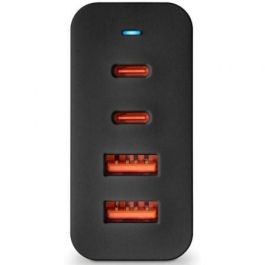 Cargador de Pared GaN NGS Bud 100W/ 2xUSB Tipo-C/ 2xUSB/ 100W Cargador de Pared GaN NGS Bud 100W/ 2xUSB Tipo-C/ 2xUSB/ 100W