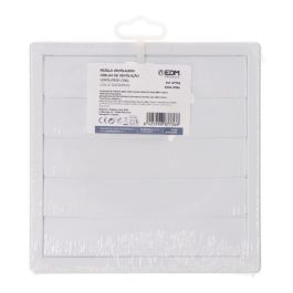 Edm Rejilla Ventilación Cuadrada Empotrable Lamas Móviles 170x170mm ø120mm ABS Blanca