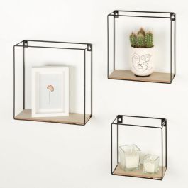 Perchero Max Home Hierro Madera MDF (4 Unidades)