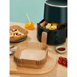 Inde Set 35 Bases Papel Airfryer Cuadradas 20 cm