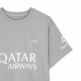 Camiseta de Manga Corta Hombre Nox Sponsorts AT10 Gris Gris claro 42