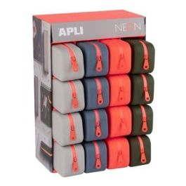 Apli Estuche De Silicona Neon Rectangular Expositor De 16 C-Surtidos Precio: 66.89000032. SKU: B1C55TM73P
