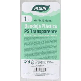 Bandeja rectangular transparente Algon 44.5 x 16.6 cm (24 Unidades) Bandeja rectangular transparente Algon 44.5 x 16.6 cm (24 Unidades)