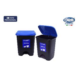 Inde Cubo de Basura con Pedal Ecoponto Carton, 35 litros, 40 cm Ancho x 46 cm Alto x 33 cm Largo (6 Unidades)