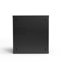 WP WPN-RWA-12604-B Armario Rack Mural 12U Negro 540x450x558mm con Puerta de Cristal y Cerradura, Soporta 50kg, IP20