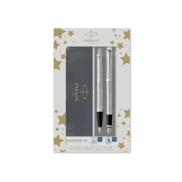 Juego Boligrafo+Pluma Parker Im Acero Ct