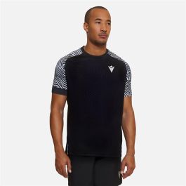 Camiseta de Manga Corta Hombre Macron Prime Cc Pablo II Negro Pádel 3-4 Años