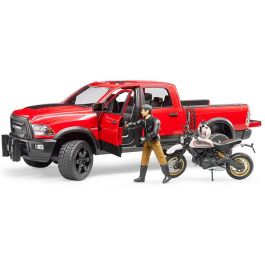 Ram 2500 Wagon Con Ducati Desert Sled Y Piloto 02502 Bruder