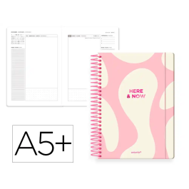 Antartik Here and Now Agenda Espiral A5+ 2026 Día Página Rosa Papel 80g FSC Precio: 32.5127. SKU: B1HBH6QZ6S