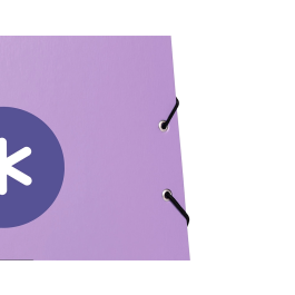 Antartik Carpeta Antartik Tres Solapas Gomas Cartón Forrado A4 Color Lavanda