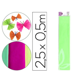 Liderpapel Papel Crespón 50 cm x 2,5 m Verde Fluorescente 34g/m2 Precio: 2.50000036. SKU: B13CCJHKD9
