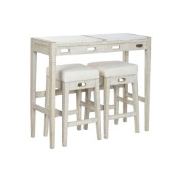 Barra Cocina Moderno DKD Home Decor Natural Blanco 40 x 96 x 112 cm Set de 3 Precio: 586.89000018. SKU: B1EQPRRQJ4