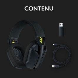 Auriculares Gaming Inalámbrico con Micrófono Logitech G435/ Bluetooth/ Negros y Amarillos Auriculares Gaming Inalámbrico con Micrófono Logitech G435/ Bluetooth/ Negros y Amarillos