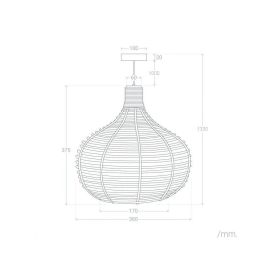 Ibb SKD-P80023 Lámpara Colgante, Diseño Elegante Moderno, para Bombilla E27 LED, Altura Ajustable, Salón, Comedor, Dormitorio, Cocina