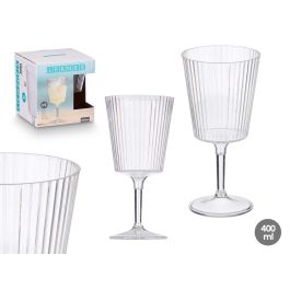 Copa Rayas Transparente 400 Ml Leknes 9X18CM (24 Unidades) Precio: 37.50000056. SKU: B1FFK7HPA4