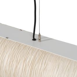 Lámpara Techo Beige Papel-Metal 1,20 X 1,20 X 20 cm