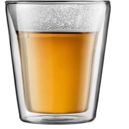 Bodum Canteen Set de 6 vasos de doble pared, 0.2 l, Transparente Bodum Canteen Set de 6 vasos de doble pared, 0.2 l, Transparente