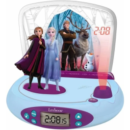 Lexibook Proyector Despertador Frozen 2 RP510FZ con Sonidos y Alarma Digital