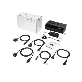 StarTech.com Docking Station 4 Bahías USB 3.0 para Discos Duros SATA de 2.5"/3.5" a 5Gbps, compatible con SATA III 6Gbps