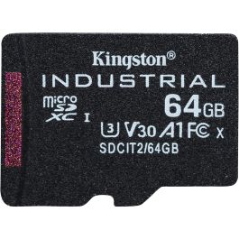 Kingston Tarjeta microSD Industrial 64GB 100MB/s con Adaptador